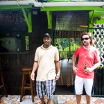 Michael with Dennis of River Rock Cafe' Michael with Dennis of River Rock Cafe'