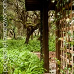 In front of entry way.