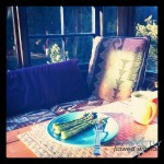 Relaxing breakfast.